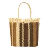 SAN DIEGO HAT COMPANY Tote - Felicity Crochet Stripe SAN DIEGO HAT COMPANY Tote - Felicity Crochet Stripe