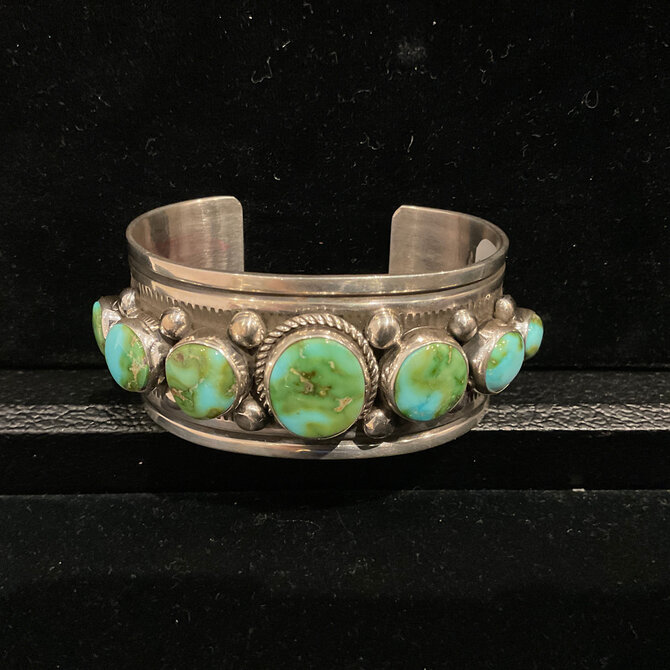 Silver Tq Llc Cuff - Sonoran Gold Turquoise/Albert Jake