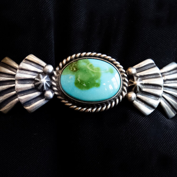 Collette Simonetta Cuff - Sonoran Gold Turquoise