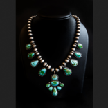 Silver Tq Llc Set - Sonoran Gold Turquoise/Angela Martin