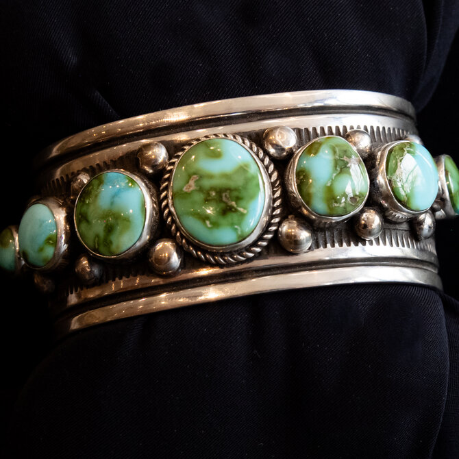 Silver Tq Llc Cuff - Sonoran Gold Turquoise/Albert Jake