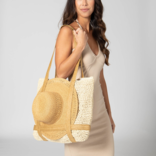 SAN DIEGO HAT COMPANY *TOTE-WOVEN W/ HAT HOLDER DAY TRIP