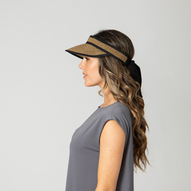SAN DIEGO HAT COMPANY VISOR-ULTRABRAID/KNOT