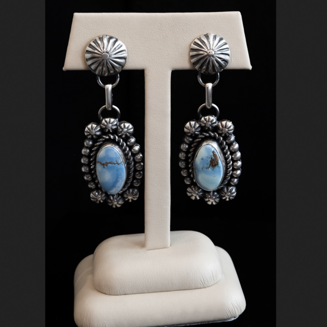 Silver Tq Llc Set - Golden Hills Turquoise/Jeff James