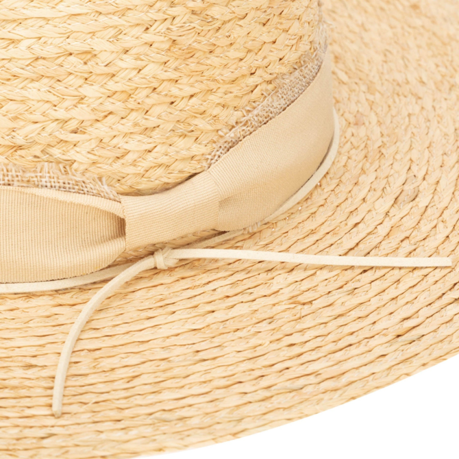 SAN DIEGO HAT COMPANY FEDORA-RAFFIA BRAID
