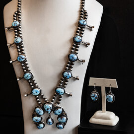 Silver Tq Llc Set - Golden Hills Turquoise/T Francisco
