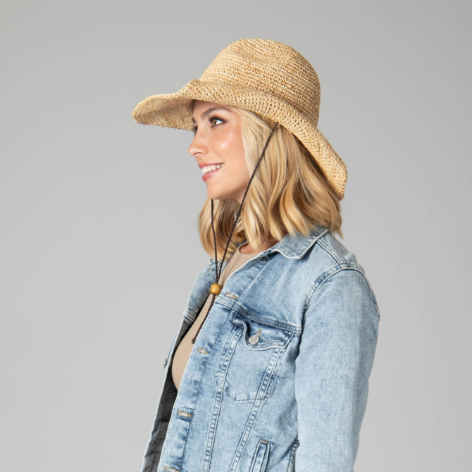 SAN DIEGO HAT COMPANY HAT-WOMENS RAFFIA COWBOY