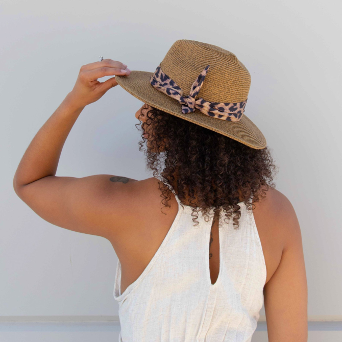 SAN DIEGO HAT COMPANY FEDORA-SILKY SCARF