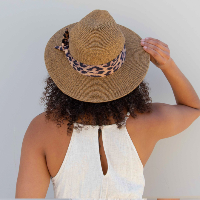 SAN DIEGO HAT COMPANY FEDORA-SILKY SCARF