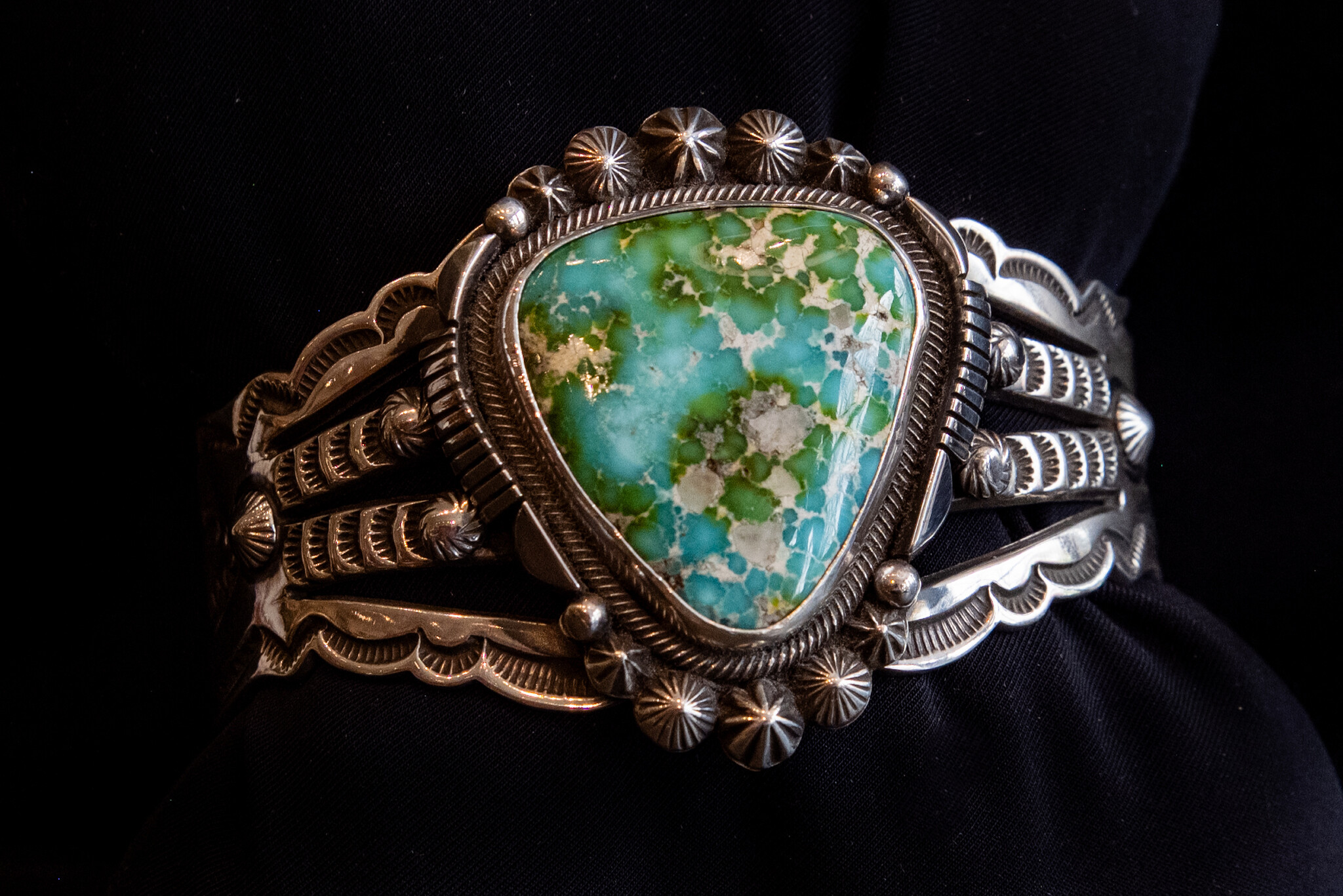 Cuff - Sonoran Gold Turquoise/Aaron Toadlena - Colorado Retail