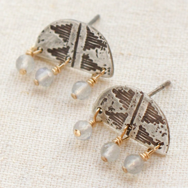Sarah Deangelo *E-PAKAL LABRADORITE FRINGE POST
