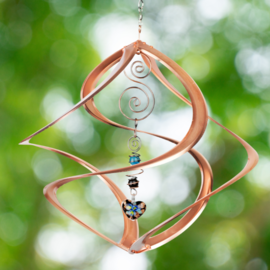 Geocentral Wind Spinner - Copper w/ Heart 14"