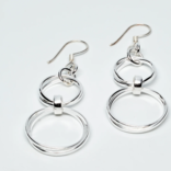 RENATA RUBIO Sterling Silver Earring - Double Dangle Hoop RENATA RUBIO Sterling Silver Earring - Double Dangle Hoop