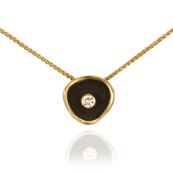 SARAH GRAHAM Necklace - 18K/Cobalt .10CT Diamond/Confluence