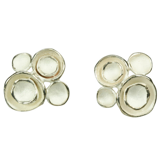 SARAH RICHARDSON STUDIO INC Post Earring - Sterling Silver Four Pod Cluster