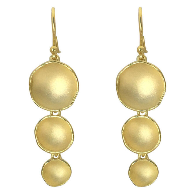 SARAH RICHARDSON STUDIO INC Earring - 18K Vermeil Triple Dishy