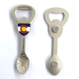 SAVE ON GOODS MAGNET/ BOTTLE OPENER-SPOON COLORADO