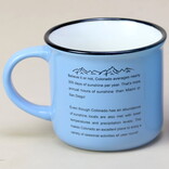 SAVE ON GOODS Mug - Sun/Mountains Blue Colorado