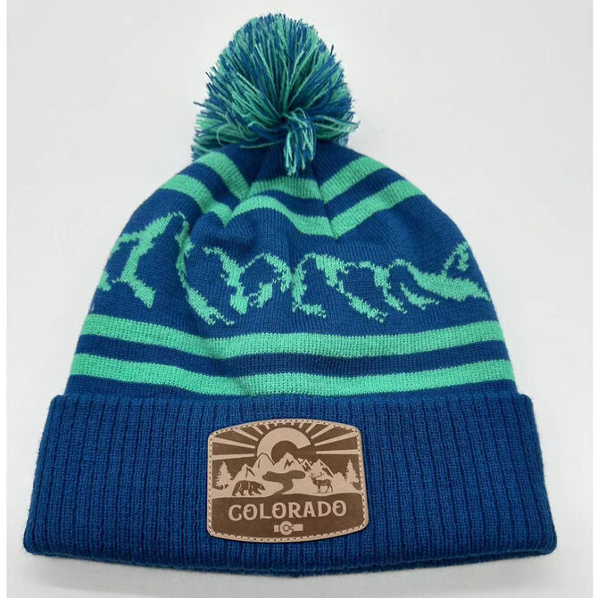 SAVE ON GOODS Beanie - Patch/Turquoise Colorado