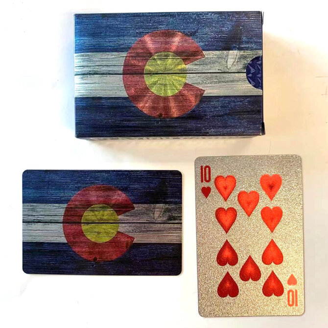 SAVE ON GOODS Playing Cards - Wood Grain Colorado