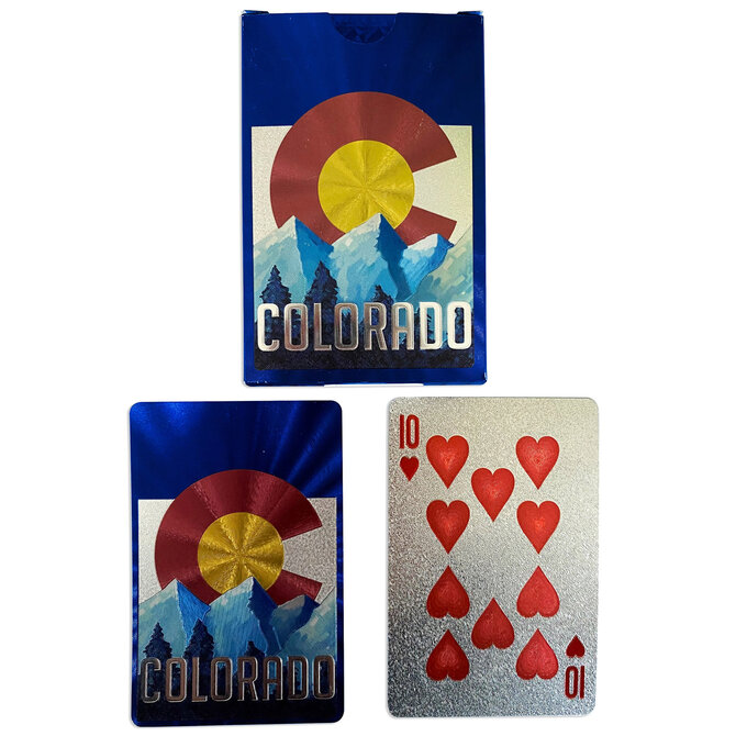 SAVE ON GOODS Playing Cards - Colorado Mountains Foil