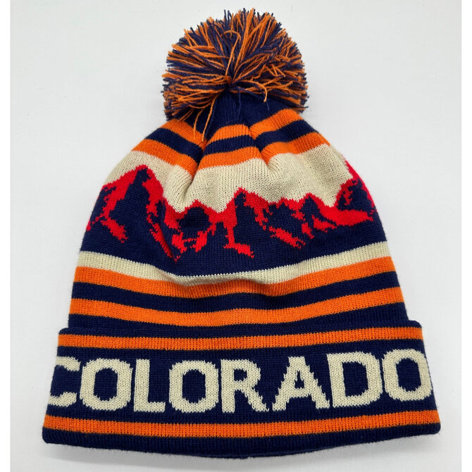 SAVE ON GOODS Beanie - Bronco Colorado Pom Pom