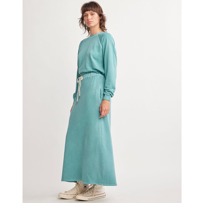 SELF CONTRAST SKIRT-HOLLAND SLIM