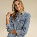 SENDERO DRESS-ANNIE PEARL SNAP