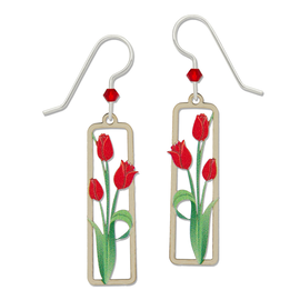 SIENNA SKY BY LEFT HAND Earring - Red Tulips