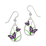 SIENNA SKY BY LEFT HAND *E-BLK/PURPLE BUTTERFLIES