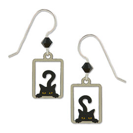 SIENNA SKY BY LEFT HAND Earring - Peek A Boo Black Cat