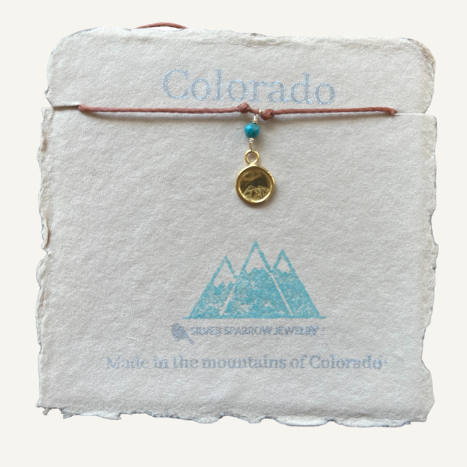 Silver Sparrow Jewelry BR-GP CO MTN CHARM