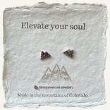 Silver Sparrow Jewelry E-MTN STUDS SNOW/ELEVATE