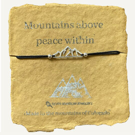 Silver Sparrow Jewelry Bracelet - Mountains Above Peace Within