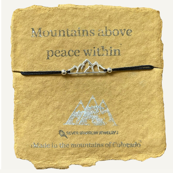 Silver Sparrow Jewelry BR-MTNS ABOVE PEACE WITHIN