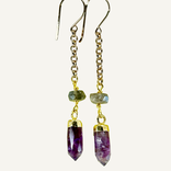 Silver Sparrow Jewelry Earring - Amethyst Daggers