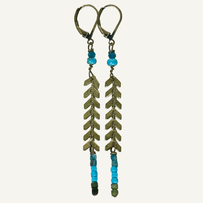 Silver Sparrow Jewelry Earring - Blue Stone Mix
