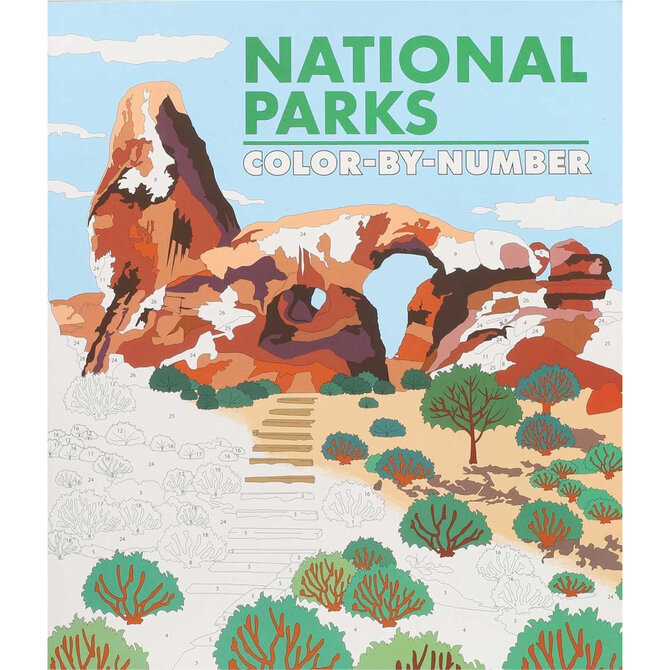 SIMON AND SCHUSTER NATIONAL PARKS COLOR BY NUMBER