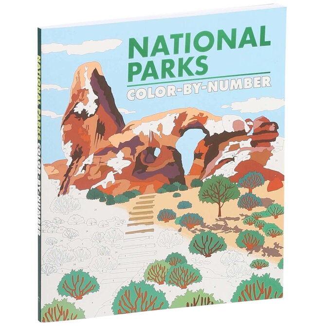 SIMON AND SCHUSTER NATIONAL PARKS COLOR BY NUMBER