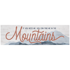 Sincere Surroundings Plaque - Find Me Mountains