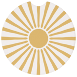 Sincere Surroundings Car Coasters - Here Comes The Sun