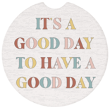 Sincere Surroundings Car Coasters - Good Days Smiley