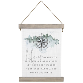 Sincere Surroundings Wall Art - Life is Meant/Compass