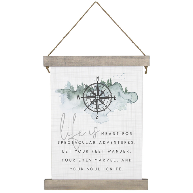 Sincere Surroundings Wall Art - Life is Meant/Compass
