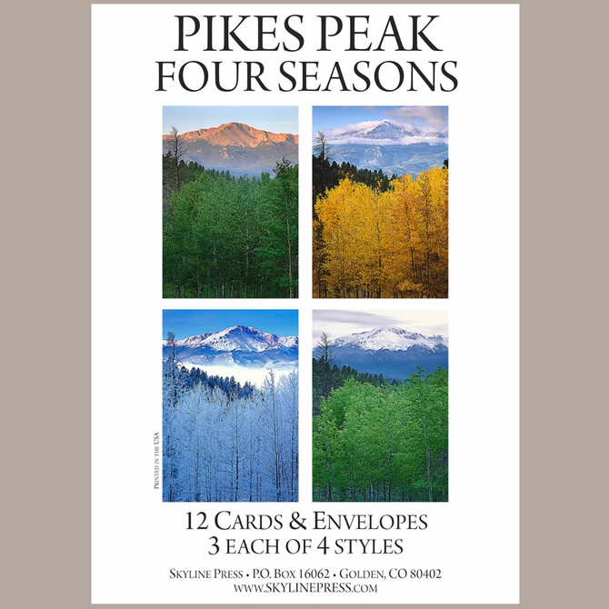 Skyline Press Cards - Pikes Peak 4 Seasons