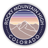 Snow Business Usa Sticker - Rocky Mountain High