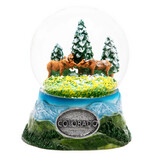 Snow Business Usa Snow Globe - Kissing Moose Colorado