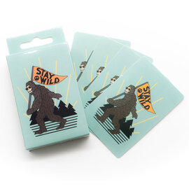 Snow Business Usa PLAYING CARDS-SASQUATCH STAY WILD