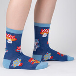 Sock It To Me CREW-MUSHROOM CATS WMNS