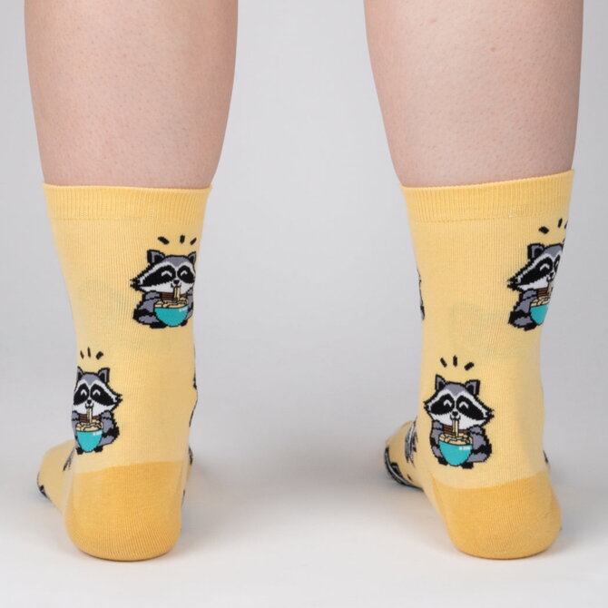 Sock It To Me CREW-RACCOONS & RAMEN WMNS